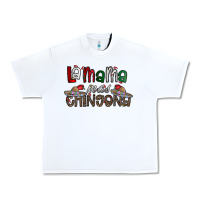 White la mama mas chingona Urban Heavy Tee - CowhideDigitalArt