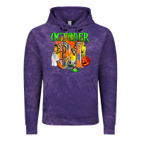 Cloud Purple october 31 Vintage Hoodie - Zillion Design Studio