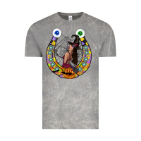 Cloud Rock Halloween Horseshoe Vintage Tee - CowhideDigitalArt