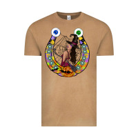 Vintage Camel Halloween Horseshoe Vintage Tee - CowhideDigitalArt