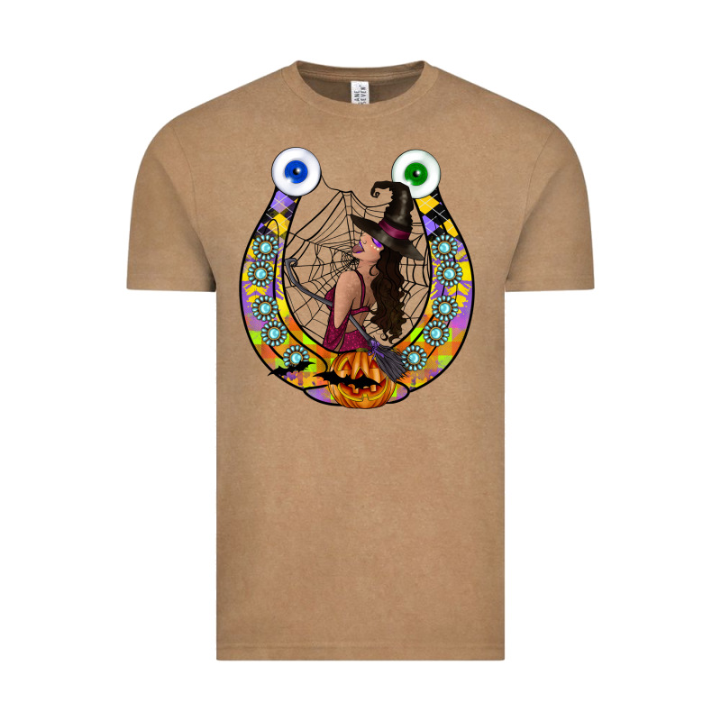 Halloween Horseshoe Vintage Tee by CowhideDigitalArt | Teevron