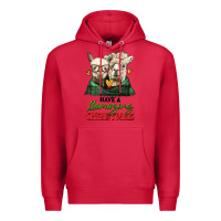 Cardinal have a llamazing christmas alpaca head Premium Hoodie - LillyAllenDesigns