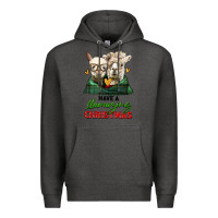 Charcoal Heather have a llamazing christmas alpaca head Premium Hoodie - LillyAllenDesigns