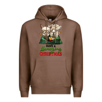 Chestnut have a llamazing christmas alpaca head Premium Hoodie - LillyAllenDesigns