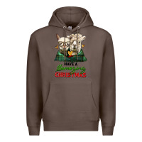 Coffee have a llamazing christmas alpaca head Premium Hoodie - LillyAllenDesigns