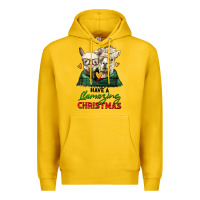 Lemon have a llamazing christmas alpaca head Premium Hoodie - LillyAllenDesigns