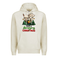 Oatmeal Heather have a llamazing christmas alpaca head Premium Hoodie - LillyAllenDesigns