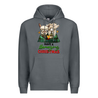 Rock have a llamazing christmas alpaca head Premium Hoodie - LillyAllenDesigns