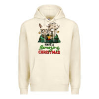 Sandshell have a llamazing christmas alpaca head Premium Hoodie - LillyAllenDesigns