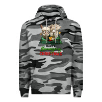 Slate Camo have a llamazing christmas alpaca head Premium Hoodie - LillyAllenDesigns