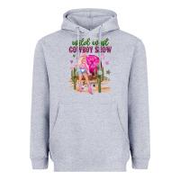 Heather Grey wild west cowboy show Heavyweight Hoodie - NancyCooperArtShop