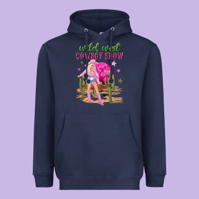 Wild West Cowboy Show Heavyweight Hoodie Designed By Nancycooperartshop