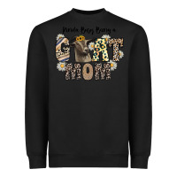 Black kinda busy being a goat mom Heavyweight Sweatshirt - CowhideDigitalArt