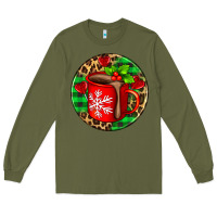 Army Green christmas hot chocolate and candies Long Sleeve Tee - AdoDesignShop