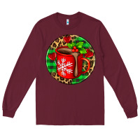 Burgundy christmas hot chocolate and candies Long Sleeve Tee - AdoDesignShop