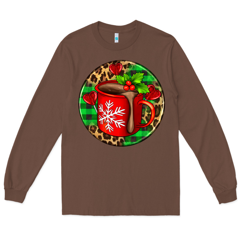 Christmas Hot Chocolate And Candies Long Sleeve Tee by AdoDesignShop | Teevron