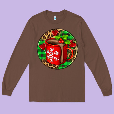 Christmas Hot Chocolate And Candies Long Sleeve Tee Designed By Adodesignshop