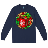 Navy christmas hot chocolate and candies Long Sleeve Tee - AdoDesignShop