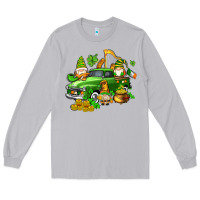 Moon Dust st patricks gnomes  with farm truck Long Sleeve Tee - AdoDesignShop