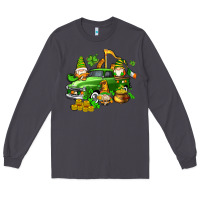 Smoke st patricks gnomes  with farm truck Long Sleeve Tee - AdoDesignShop