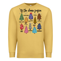 Antique Gold tis the damn season music Premium Sweatshirt - MaliasSmallBusiness