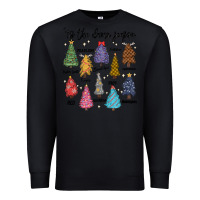 Black tis the damn season music Premium Sweatshirt - MaliasSmallBusiness