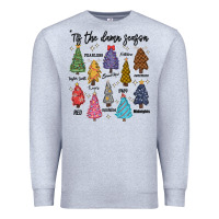 Heather Grey tis the damn season music Premium Sweatshirt - MaliasSmallBusiness