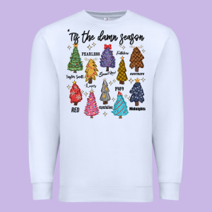 Tis The Damn Season Music Premium Sweatshirt Designed By Maliassmallbusiness