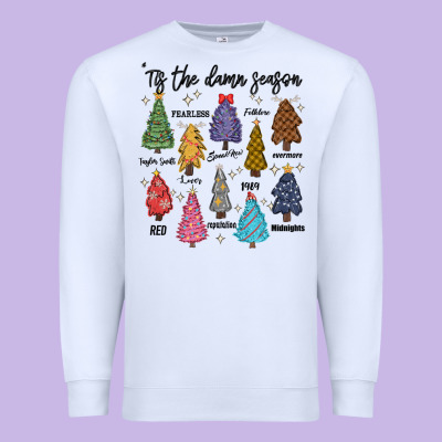 Tis The Damn Season Music Premium Sweatshirt Designed By Maliassmallbusiness