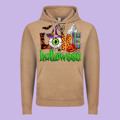 Love Halloween Vintage Hoodie Designed By Zillion Design Studio