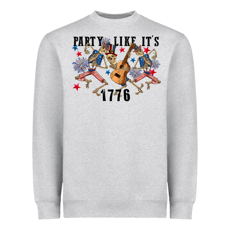 Party Like Its 1776 4th Of July Heavyweight Sweatshirt by CowGirlArtShop | Teevron