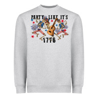 Heather Grey Party like its 1776 4th of july Heavyweight Sweatshirt - CowGirlArtShop