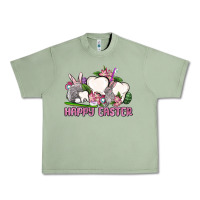 Oil Green Happy Easter teeth Urban Heavy Tee - OliviaCreatesArt
