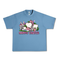 Pebble Blue Happy Easter teeth Urban Heavy Tee - OliviaCreatesArt