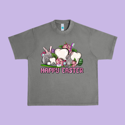 Happy Easter Teeth Urban Heavy Tee Designed By Oliviacreatesart