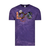 Cloud Purple love nurse Vintage Tee - SublimationCraftShop