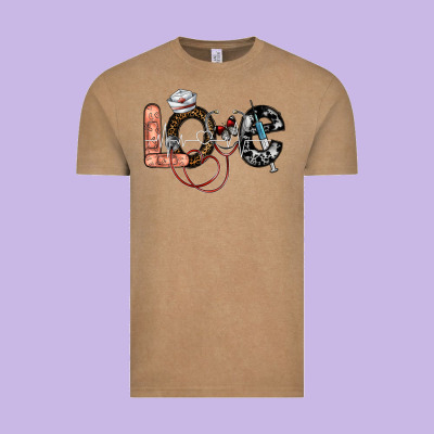 Love Nurse Vintage Tee Designed By Sublimationcraftshop