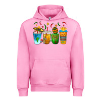 Fuchsia Pink Cinco de Mayo Coffee Cups Urban Hoodie - texasbilliewilder