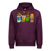 Mauve Wine Cinco de Mayo Coffee Cups Urban Hoodie - texasbilliewilder