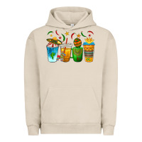 Pigment French Oak Cinco de Mayo Coffee Cups Urban Hoodie - texasbilliewilder