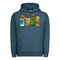 Pigment Midnight Navy Cinco de Mayo Coffee Cups Urban Hoodie - texasbilliewilder