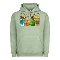 Pigment Oil Green Cinco de Mayo Coffee Cups Urban Hoodie - texasbilliewilder