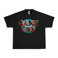 Black game day football Urban Heavy Tee - BarkalooDesign