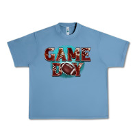Pebble Blue game day football Urban Heavy Tee - BarkalooDesign