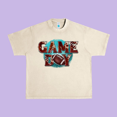 Game Day Football Urban Heavy Tee Designed By Barkaloodesign