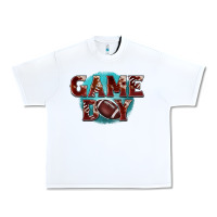 White game day football Urban Heavy Tee - BarkalooDesign