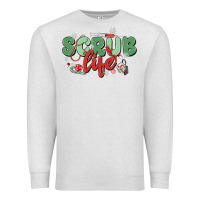 Oatmeal Heather scrub life Premium Sweatshirt - MaliasSmallBusiness