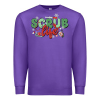 Purple scrub life Premium Sweatshirt - MaliasSmallBusiness