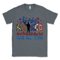Charcoal Heather born raised and protected by god guns and glory Classic Tee - JahusDesignShop