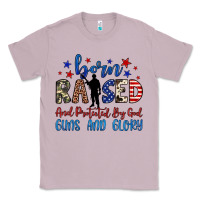 Lilac born raised and protected by god guns and glory Classic Tee - JahusDesignShop